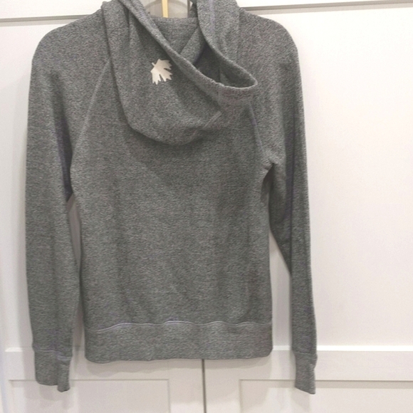 Roots Zip up Hoodie Salt and Pepper grey size XXS fits XS to S - Picture 7 of 8
